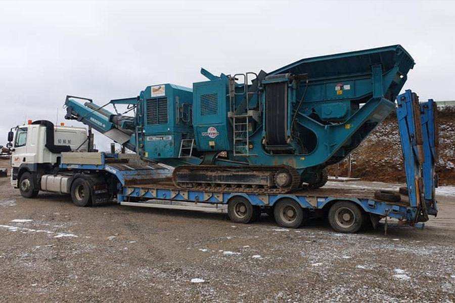 transport machine bleu